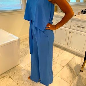 New VICI pocketed jumpsuit - clean blue